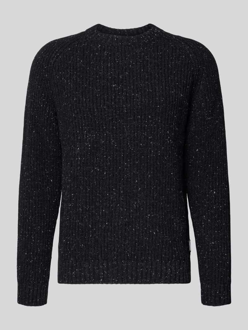 Sweter o kroju regular fit z dzianiny z mieszanki bawełny i wełny model ‘KIAANO’