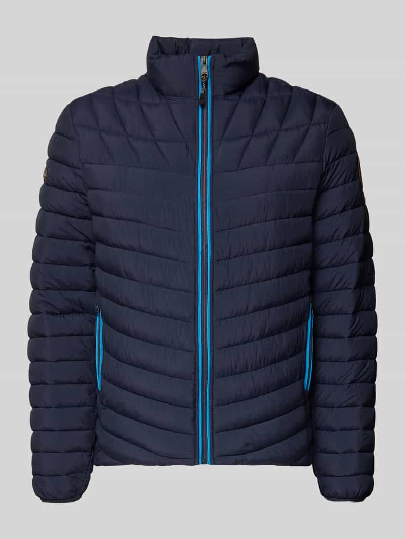 Kurtka pikowana o kroju regular fit ze stójką z podszewką model ‘Lapaz’