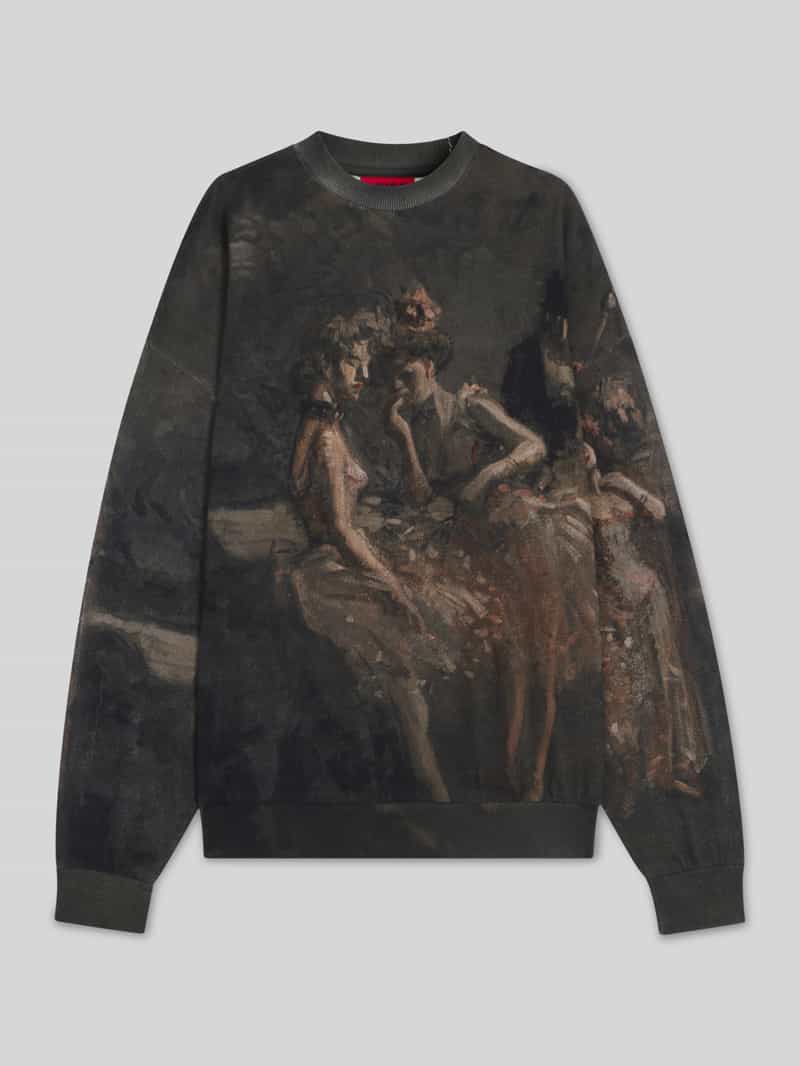 Bluza o kroju oversized z nadrukiem obrazu Jean-Louisa Foraina model ‘DABUSI’
