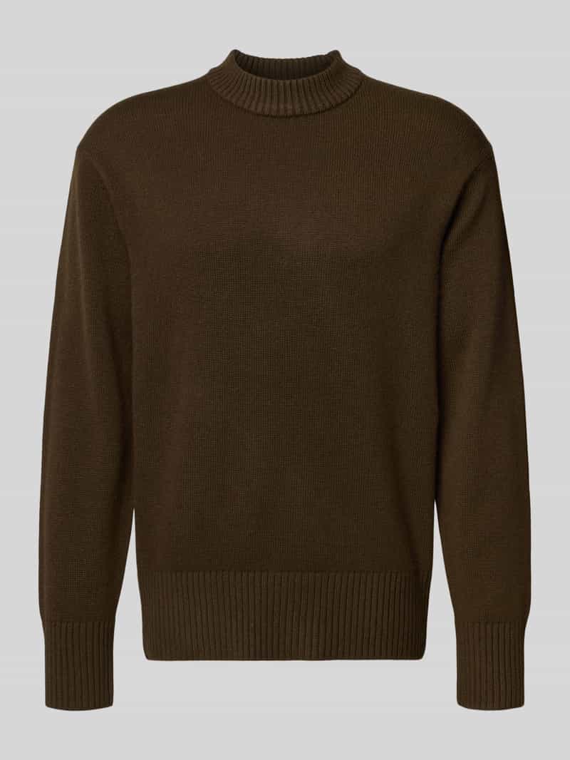 Sweter z dzianiny o kroju relaxed fit z mieszanki wełny i kaszmiru model ‘Calle’