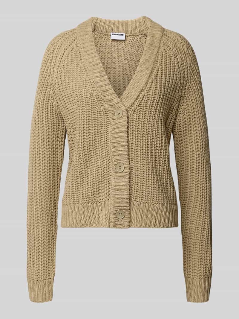 Kurtka z dzianiny z dekoltem w serek model ‘CHARLIE’