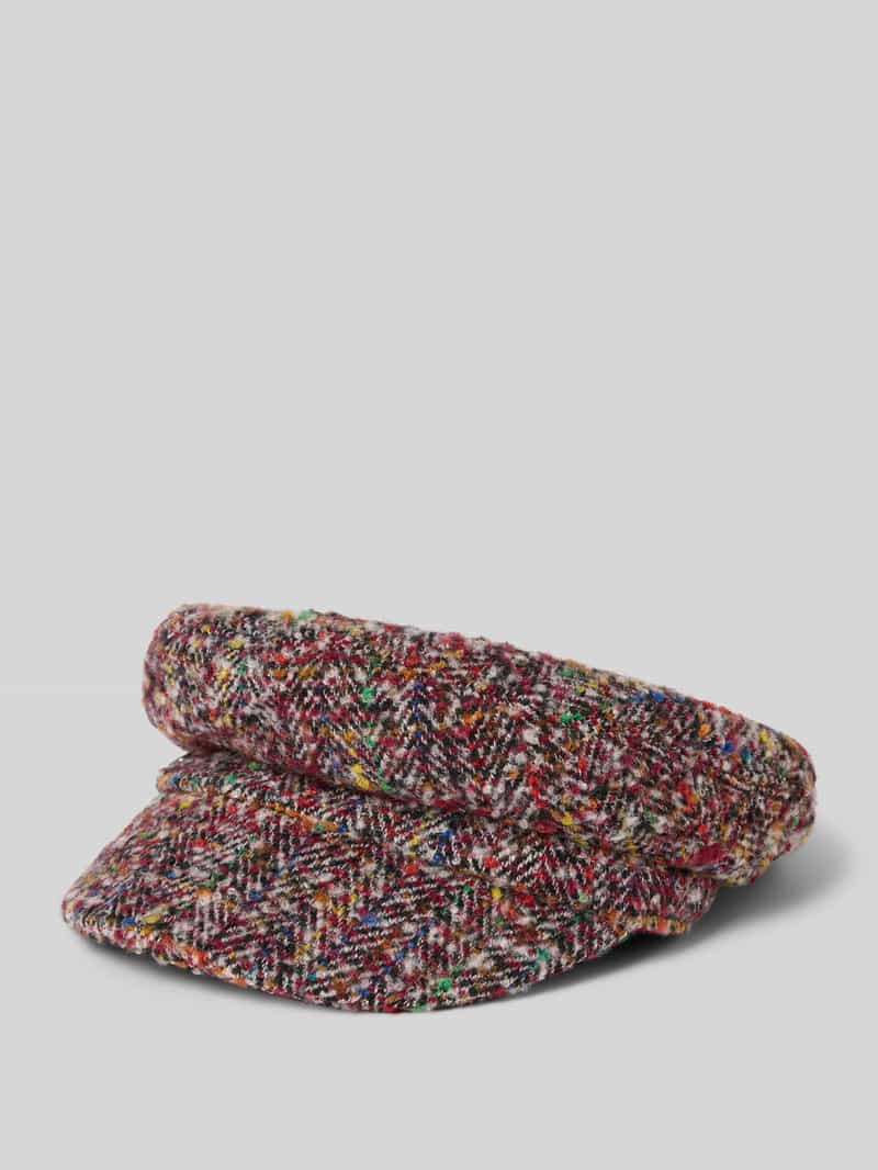 Czapka z efektem bouclé model ‘Bakerboy’