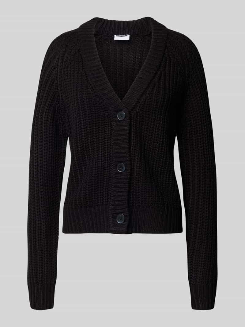 Kurtka z dzianiny z dekoltem w serek model ‘CHARLIE’