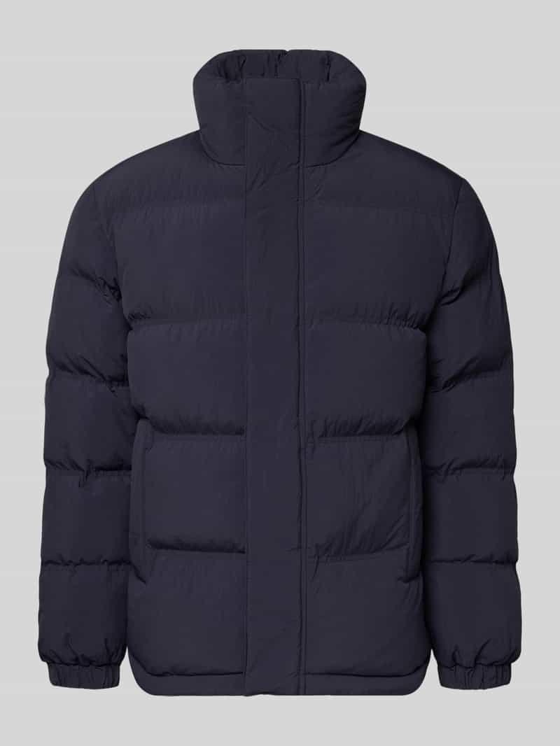 Kurtka pikowana o kroju regular fit ze stójką