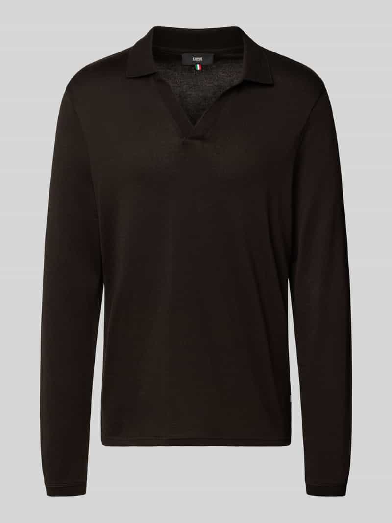 Koszulka polo o kroju regular fit z dekoltem w serek model ‘BOLLO’