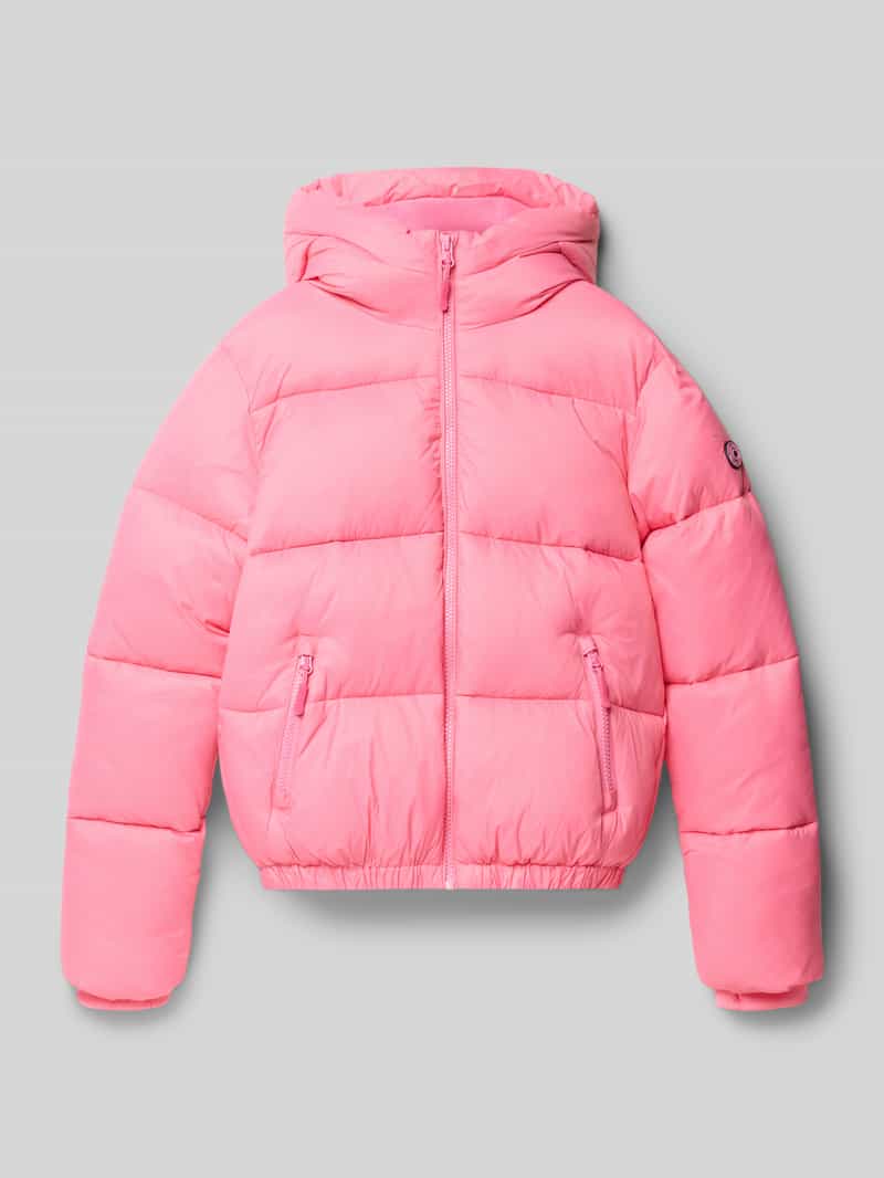 Kurtka pikowana o kroju regular fit z aplikacją z logo model ‘Bella’