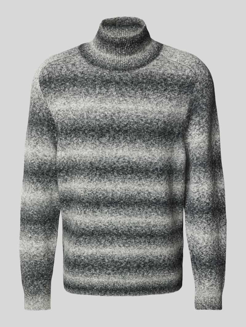 Sweter z dzianiny ze stójką model ‘EDDARD’
