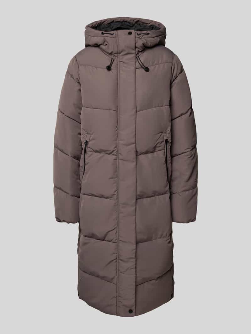 Płaszcz pikowany o kroju relaxed fit z kapturem model ‘MAGGI LIFE’