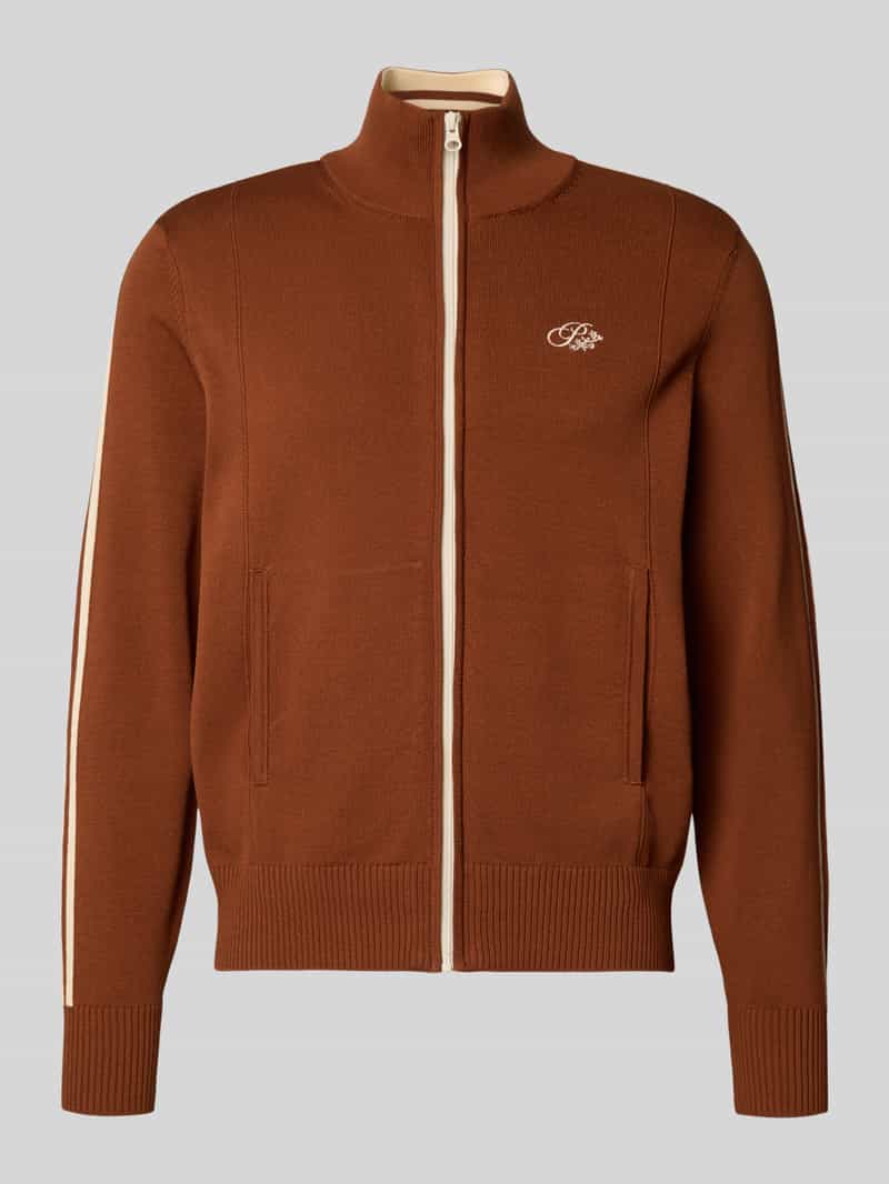 Kurtka z dzianiny z zamkiem błyskawicznym