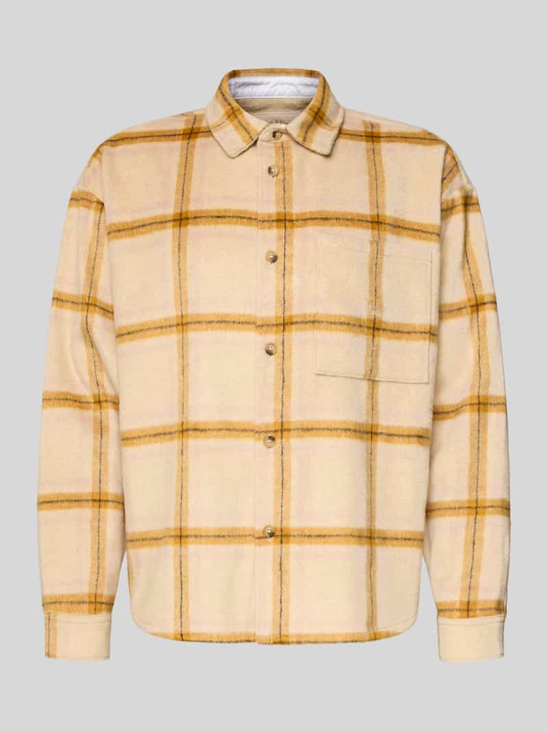 Koszula flanelowa o kroju regular fit z dodatkiem wiskozy