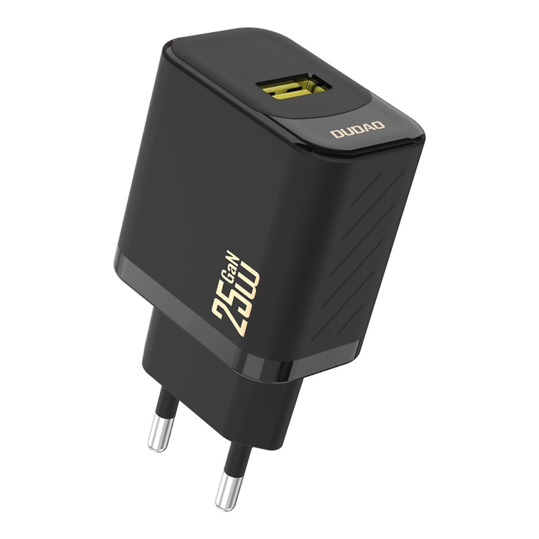 Ładowarka Dudao A27S 25W GaN USB-A - czarna