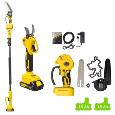 Piła akumulatorowa + nożyce do gałęzi KALTMANN K-ST005
