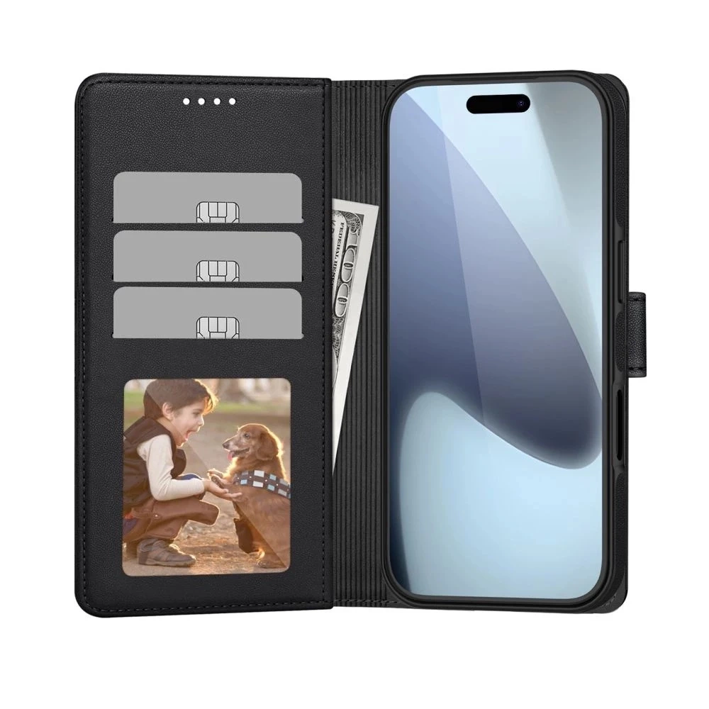 Etui do iPhone 17 Pro Tech-Protect Wallet MagSafe Czarny Mat