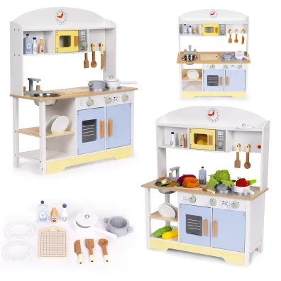 top Kuchnia dla dzieci piekarnik pralka mikrofala 12 akcesoriów Ecotoys