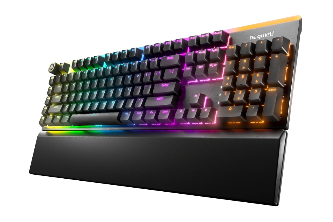 be quiet! Light Mount Silent Linear US ANSI klawiatura Gaming USB QWERTY US English Czarny  BT003US