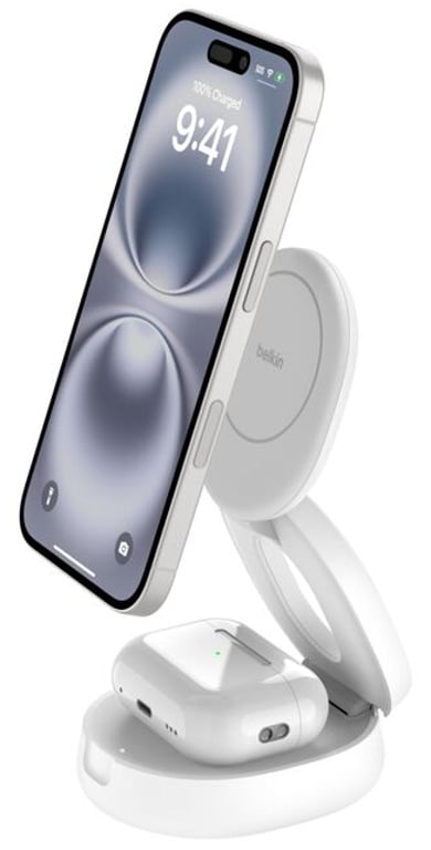 Belkin WIZ035kqWH Słuchawki, Smartfon Biały USB Bezprzewodowe ładowanie Szybkie ładowanie Wewnętrzna