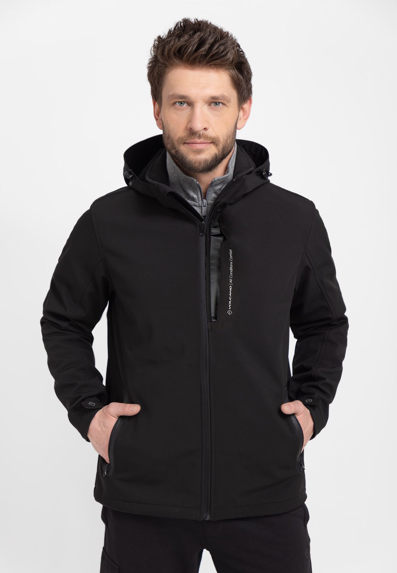 Czarny softshell F-FORKE