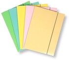 Teczka A4 z gumką laminowana pastel mix (10szt)