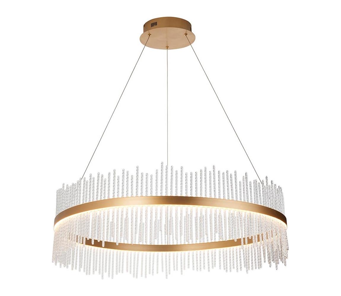Endon 107672 - ściemnialny żyrandol na lince ADRIEL LED/83W/230V 3000K złoty