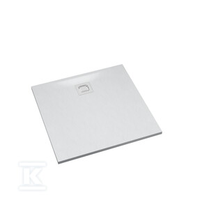 Schedpol Brodzik kompozytowy Stabilsound Plus® ONNLINE White Stone 80x80x3 cm, kwadratowy