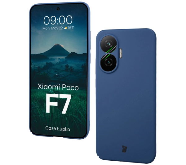 Bizon Łupka do Xiaomi Poco F7 Niebieski