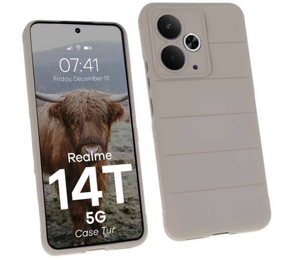 Bizon Tur do Realme 14T 5G Jasnoszary