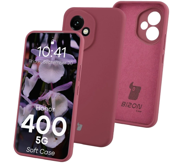 Bizon Soft do Honor 400 5G Śliwkowy
