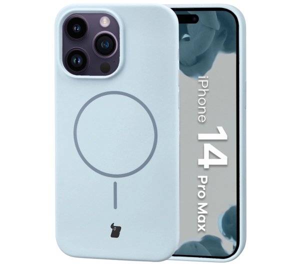 Bizon Soft z MagSafe do Apple iPhone 14 Pro Max Jasnoniebieski