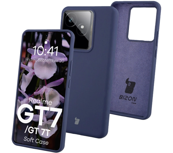 Bizon Soft do Realme GT 7 / Realme GT 7T Granatowy
