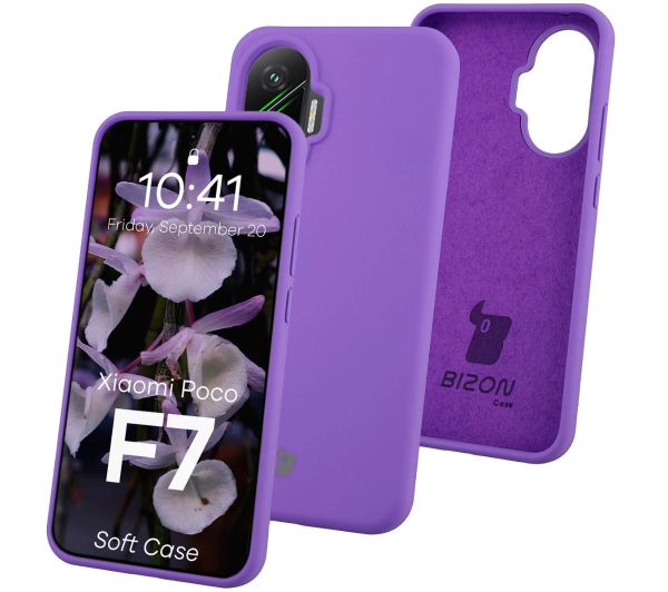 Bizon Soft do Xiaomi POCO F7 Fioletowy