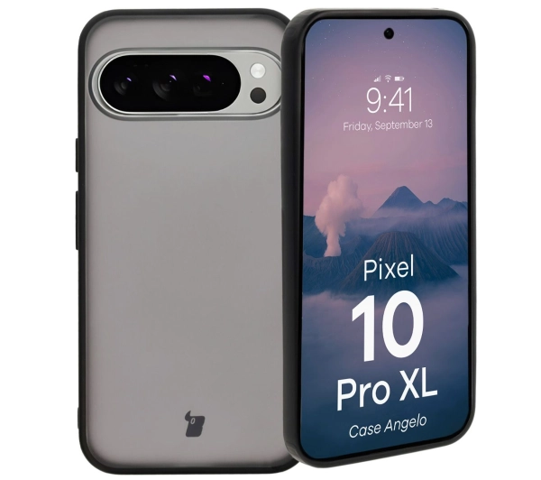 Bizon Angelo do Google Pixel 10 Pro XL Przydymione z czarną ramką