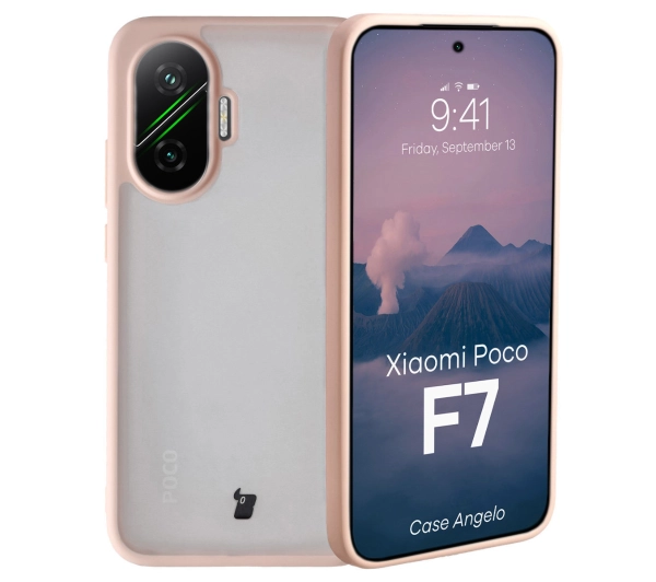 Bizon Angelo do Xiaomi POCO F7 z różową ramką