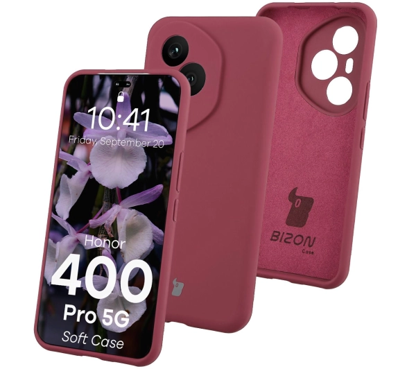 Bizon Soft do Honor 400 Pro 5G Śliwkowy
