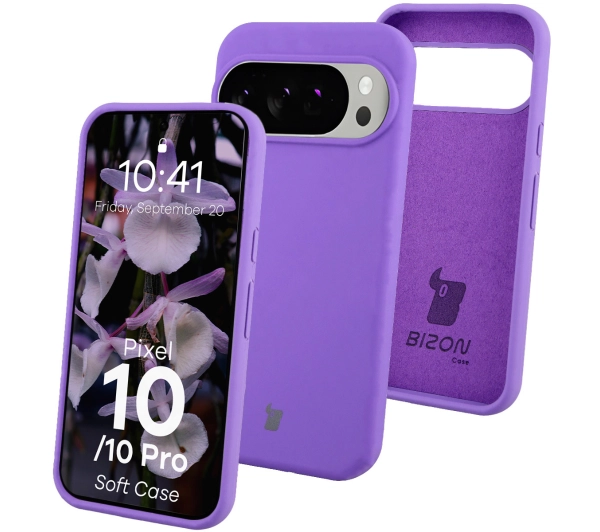 Bizon Soft do Google Pixel 10 / Google Pixel 10 Pro Fioletowy