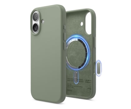 Elago Magsafe Silicon Case do iPhone 17 Khaki Green