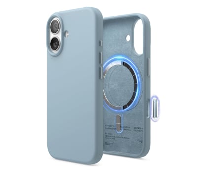 Elago Magsafe Silicon Case do iPhone 17 Sky Blue
