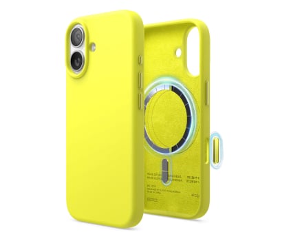 Elago Magsafe Silicon Case do iPhone 17 Neon Yellow