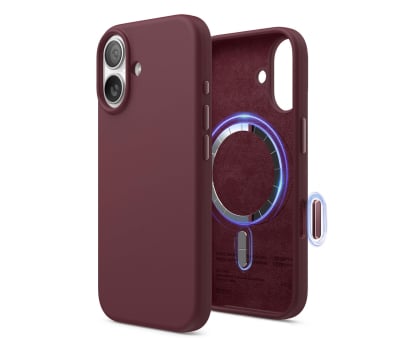Elago Magsafe Silicon Case do iPhone 17 Burgundy