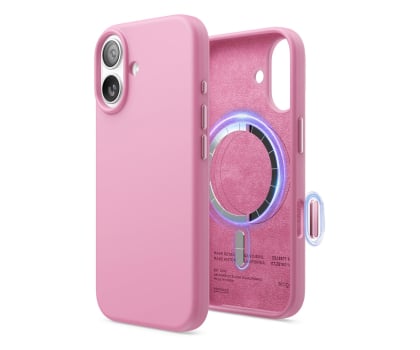 Elago Magsafe Silicon Case do iPhone 17 Hot Pink