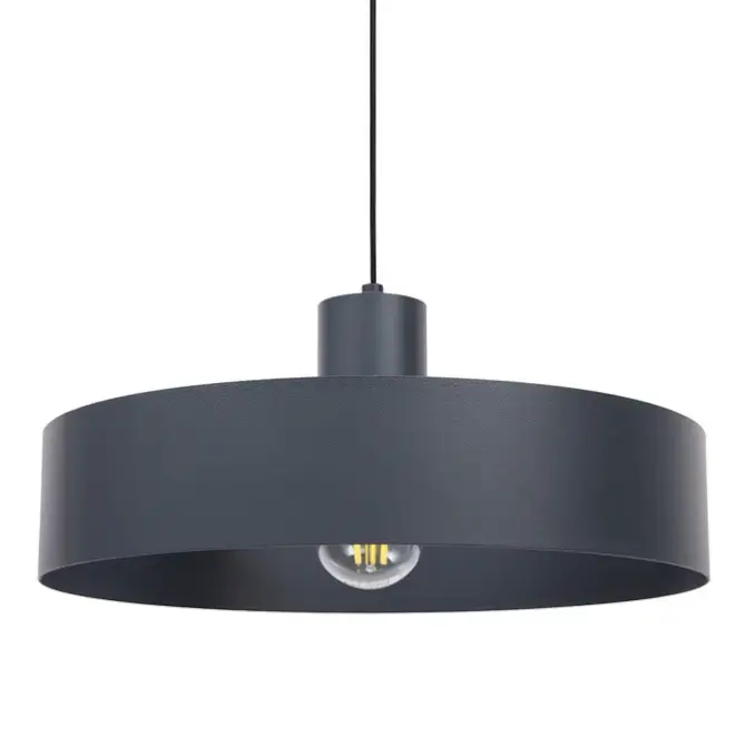 Wisząca lampa nad stół Rif L 41438 metalowa do salonu grafitowa