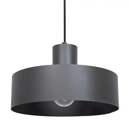 Loftowa lampa wisząca Rif M 41180 do przedpokoju zwis ciemnoszary