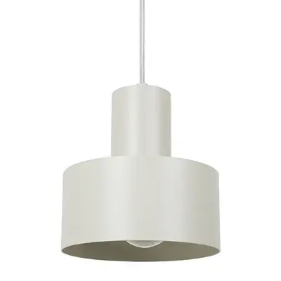 Metalowy żyrandol Rif S 41183 do salonu okrągły szary beżowy