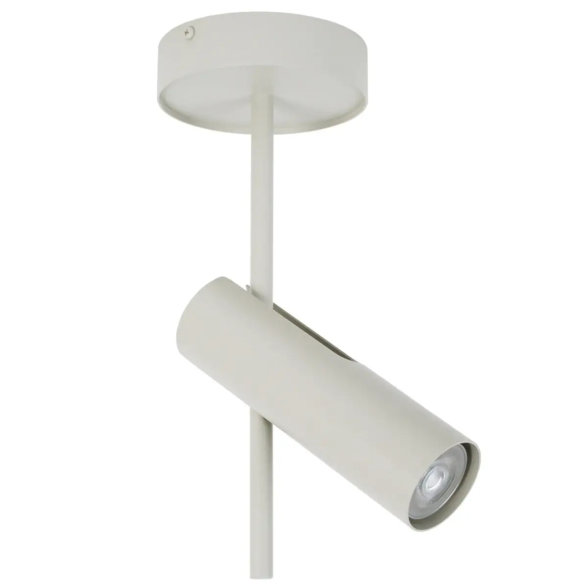 Sufitowa lampa z regulacją Leda 1 41143 metalowa szara beżowa