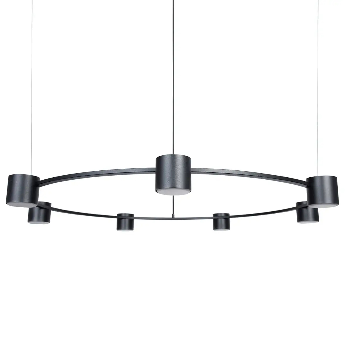 Żyrandol do salonu Kodo 7 41336 nad wyspę tuby czarny