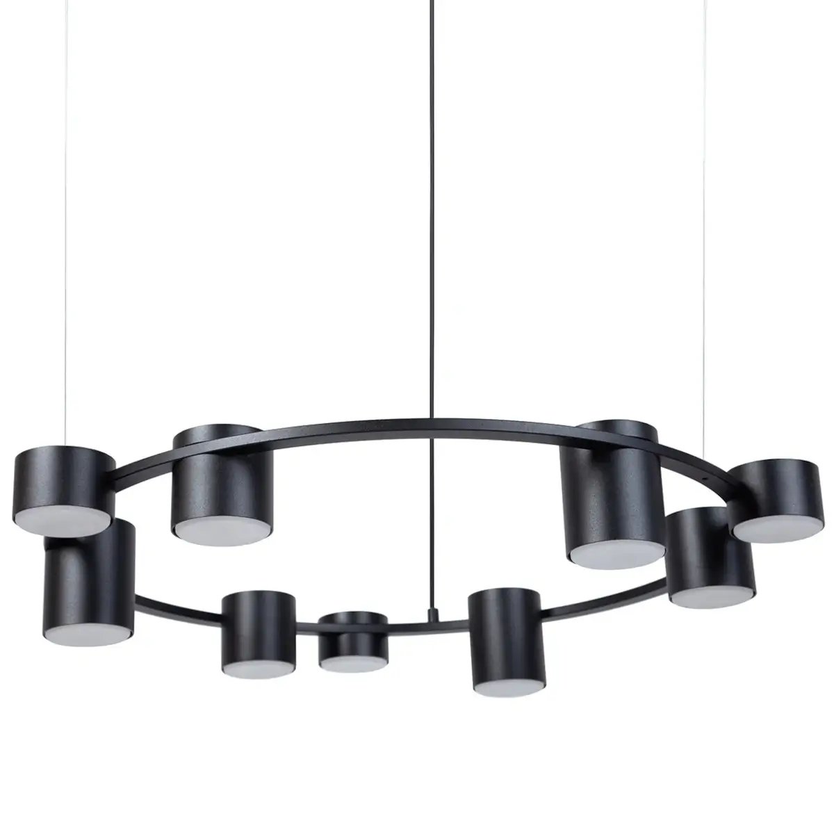 Lampa wisząca do sypialni Kodo 9 41338 zwis ring czarny
