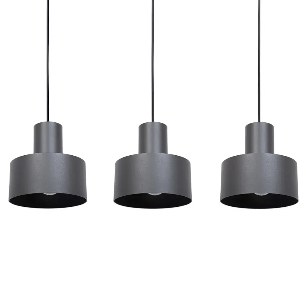 Loftowy żyrandol nad wyspę Rif 3 41165 do kuchni szary