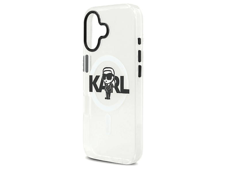 Etui KARL LAGERFELD IML Karl Sketch Logo MagSafe do iPhone 17 Przezroczysty
