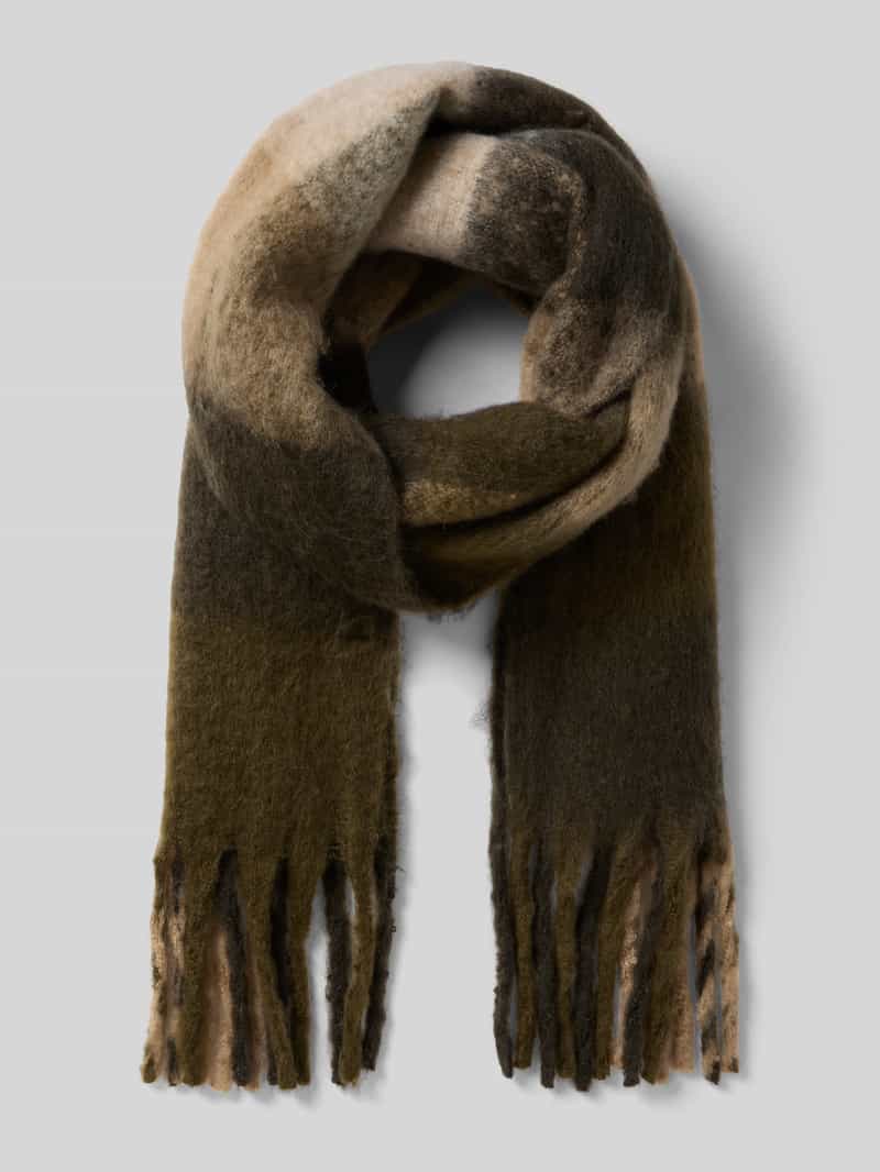 Szal z frędzlami model ‘IVY’