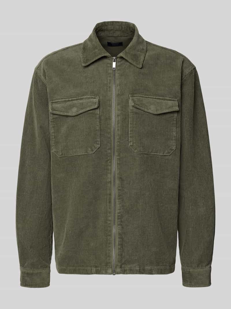 Kurtka koszulowa z zamkiem błyskawicznym