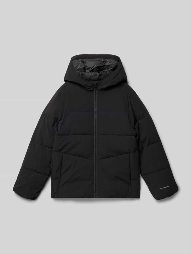 Kurtka pikowana o kroju regular fit z nadrukiem logo model ‘Global’